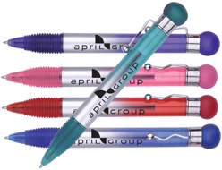 GR-SBPS GRADIENT BARREL STRESS BALL PUSH PEN