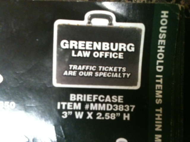 Briefcase Thin Stock MagnetGM-MMD3837