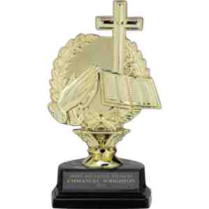 CMI-TR7286
Religious Cross and Bible Trophy
