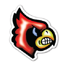 Cardinal Mascot Thin Stock Magnet GM-MMC3694