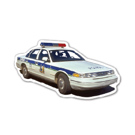 Police Car 3 Thin Stock Magnet
GM-MMB3630