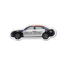 Police Car 5 Thin Stock Magnet
GM-MMB3632
