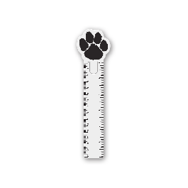 GM-R123PAW Paw Bookmark with Ruler
