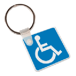 Handicap Sign Key Tag GM-KT18264