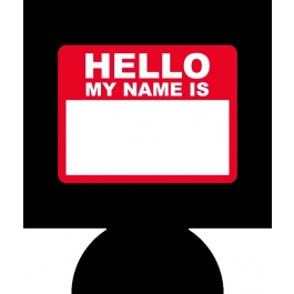 Hello My Name Is Sublimated Hugger GM-HGFC-HMNI