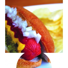 Hot Dog Sublimated Hugger GM-HGFC-HDG