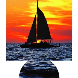 Sailboat Sublimated Hugger GM-HGFC-SBT