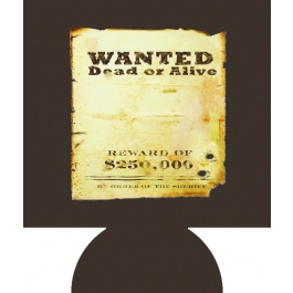 Wanted Poster Sublimated Hugger GM-HGFC-WDP