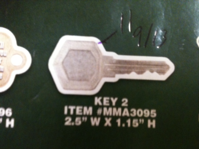Key 2 Thin Stock Magnet GM-MMA3095