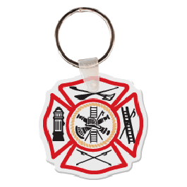 Fireman Maltese Cross Shield Key Tag GM-KT5130