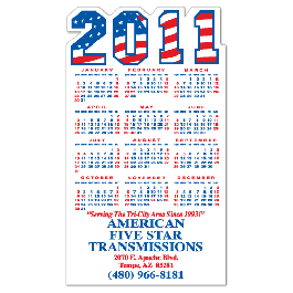 2013 FLAG CALENDAR MAGNET GM-MMM3742FLAG