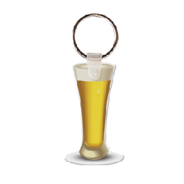 Pilsner Beer Glass Key Tag GM-KT18251