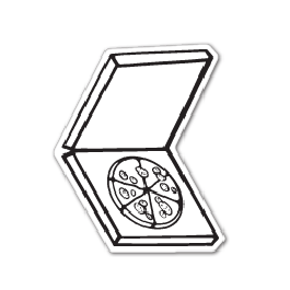 Pizza in a Box Thin Stock MagnetGM-MMC3061