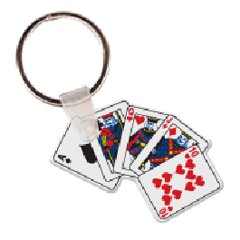 Playing Cards Key Tag GM-KT18376
